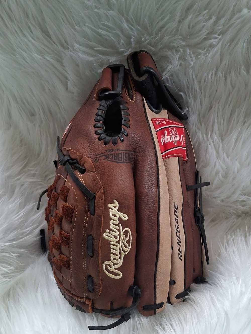 Rawlings Brown and Tan Renegade Leather Baseball Glove